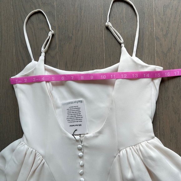Reformation BONIE Fior Di Latte Ivory White Wedding Dress - Size 6 - with tags - Picture 7 of 9